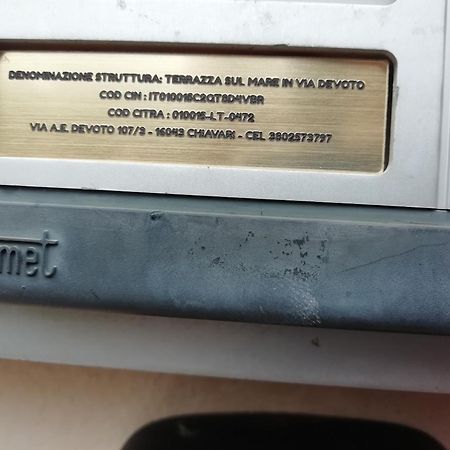 Apartmán Terrazza Sul Mare In Via Devoto Chiavari Exteriér fotografie